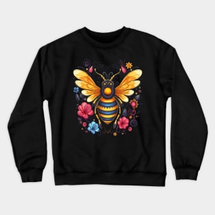 Bee Valentine Day Crewneck Sweatshirt